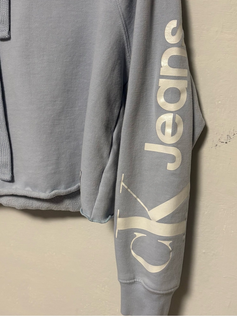 CALVIN KLEIN JEANS Cropped Hoodie - Size S - Picture 5 of 10